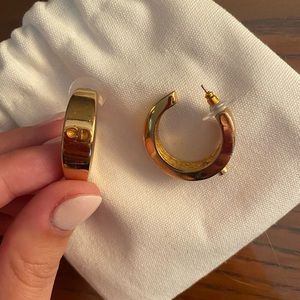 Authentic Vintage Dior CD mini hoops